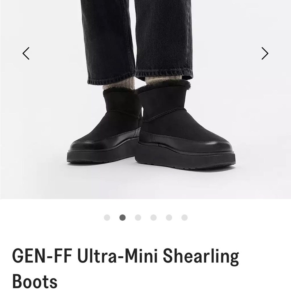 Fitflop ultra-mini Black Shearling Ankle Boots